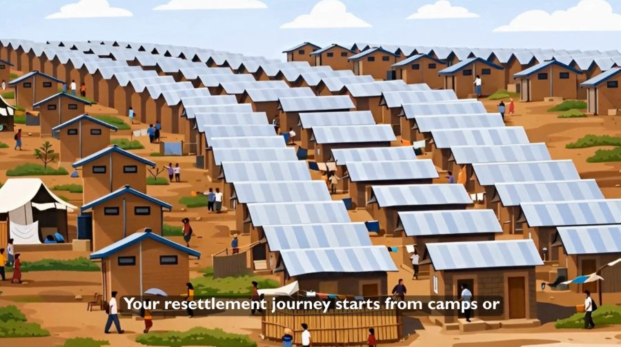 Refugee camp where the journey begins